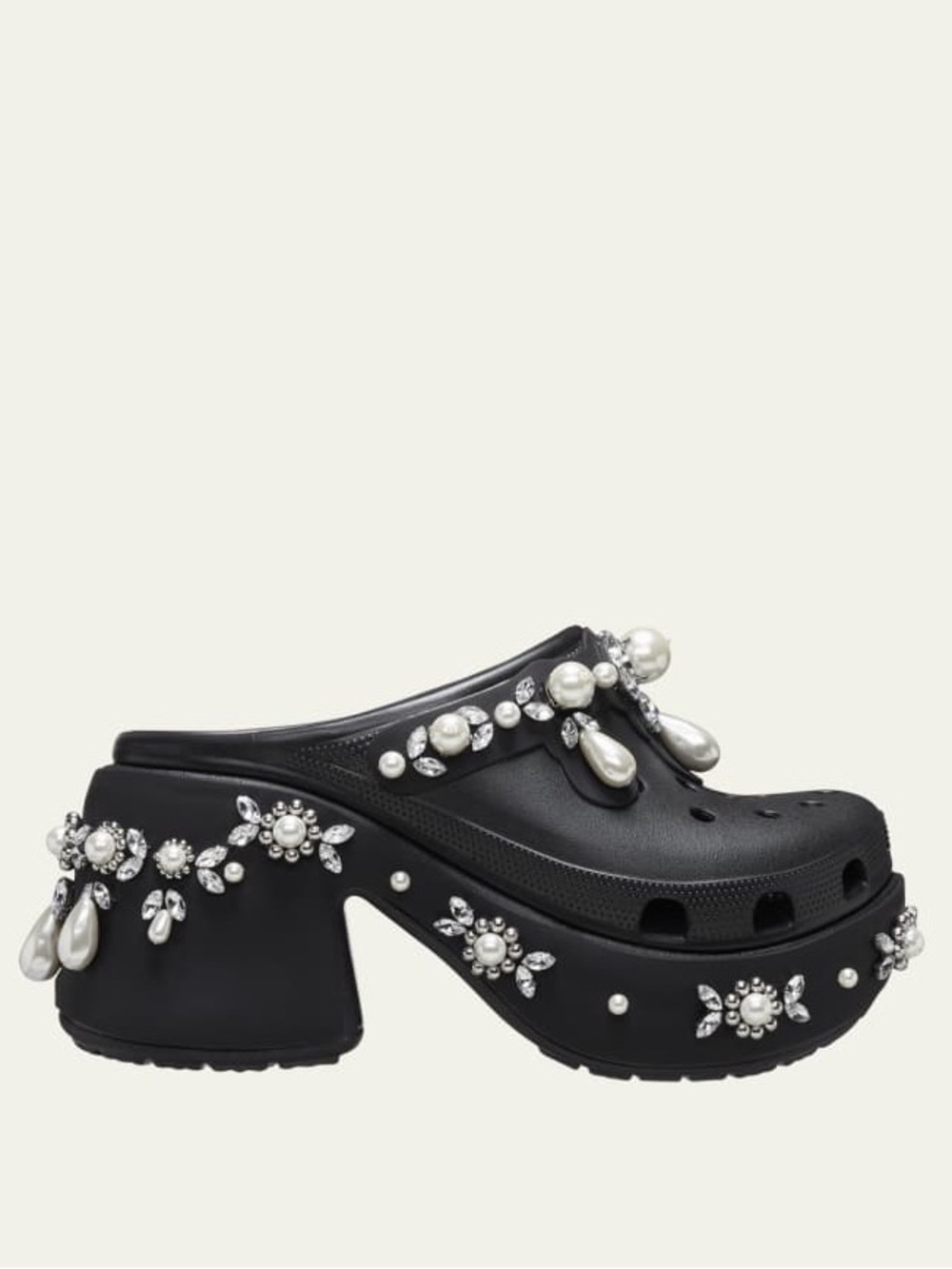 Simone Rocha x Crocs Black Siren Clog
